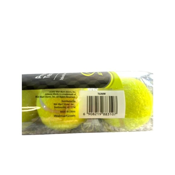 Athletic Works Pressurized Tennis Ball 3 Balls NWT - Picture 2 of 3